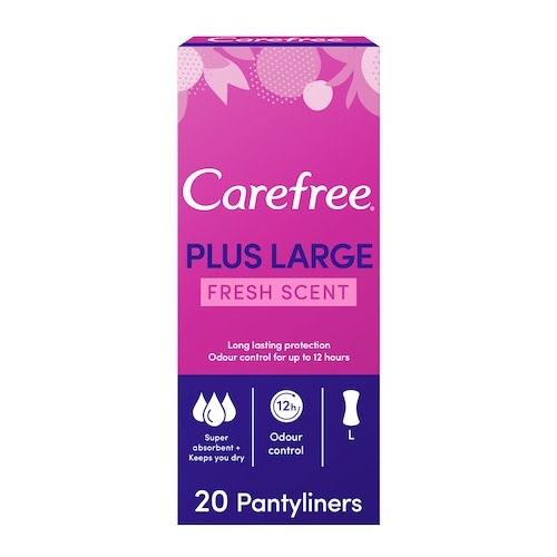 Carefree Plus Large Fresh Scent 20Pads