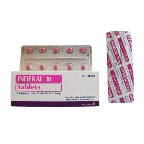 Inderal 10 for Hypertension Treatment 10mg 50Tablets