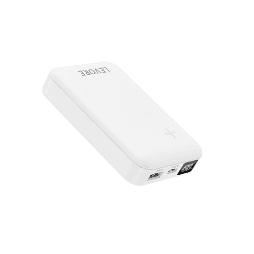 Levore Power Bank 10000mAh Fast Charging with USB and PD Ports White No.15642