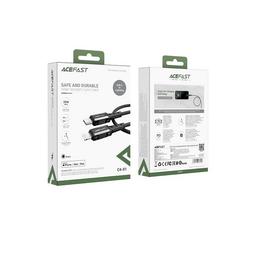ايس فاست C4-01 كابل بيانات وشحن من الالومنيوم المضفر Type C الى لايتنينج 1.8م اسود رقم.15889