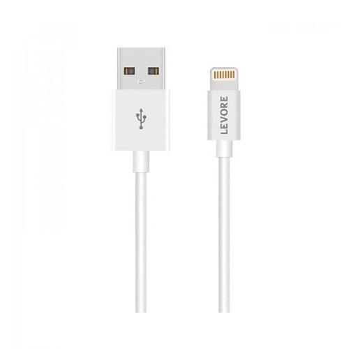 ليفوري سلك شاحن USB الي لايتنينج PVC بلاستيك ابيض رقم.15456