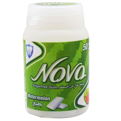 Nova Sugar Free Gum with Watermelon 50Pcs 70g