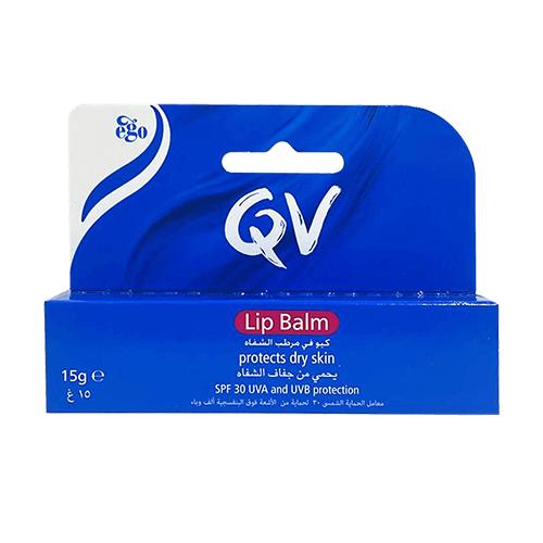 Ego QV Lip Balm Protects Dry Skin with SPF30 UVA and UVB Protection 15g
