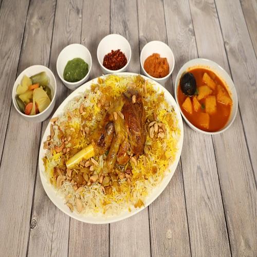 Naimi Meat Majbous with Faqqa