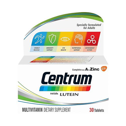 Centrum Multivitamin with Lutein A to Zinc Dietary Supplement for Adult 30Tablets