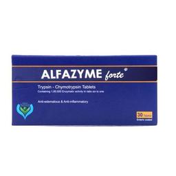 Alfazyme Forte Tablets for Anti Edematous & Anti Inflammatory 30Coated Tablets