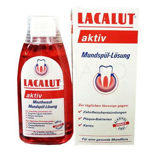 Lacalut Active Mouthwash for Gum Inflammation and Healthy Oral Care 300ml