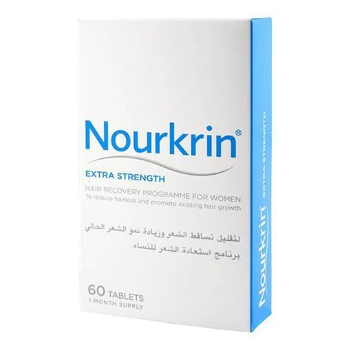 نوركرين اكسترا سترينجس مكمل غذائي لتقليل تساقط الشعر وزيادة نمو الشعر الحالي للنساء 60قرص