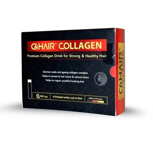 C4 Hair Drinkable Collagen 10000mg for Strong and Healthy Hair 25ml 14Bottles