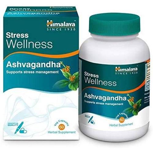 Himalaya Stress Wellness Ashvagandha Herbal Supplement 60Veg Capsules