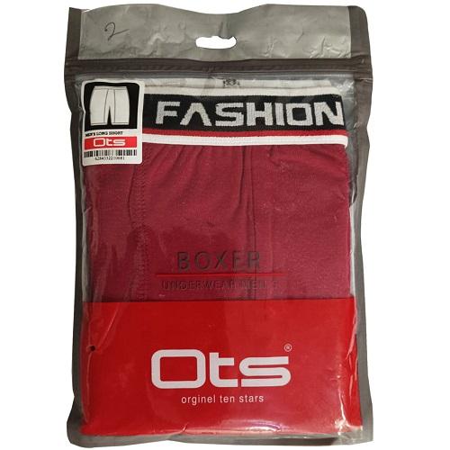 OTS Short Men's Underwear Long Boxer Red