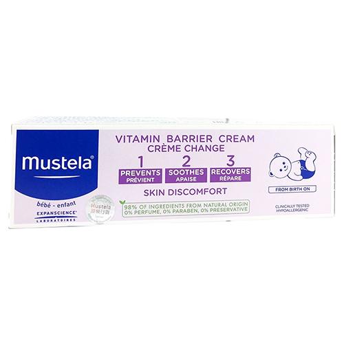 Mustela 123 Vitamin Barrier Cream for Skin Discomfort 100ml