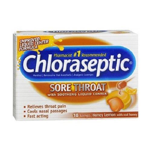 Chloraseptic Sore Throat Honey Lemon 18Lozenges