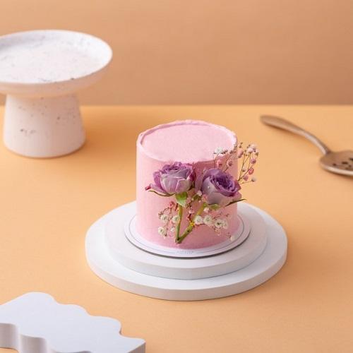 Pink Rose Mini Cake