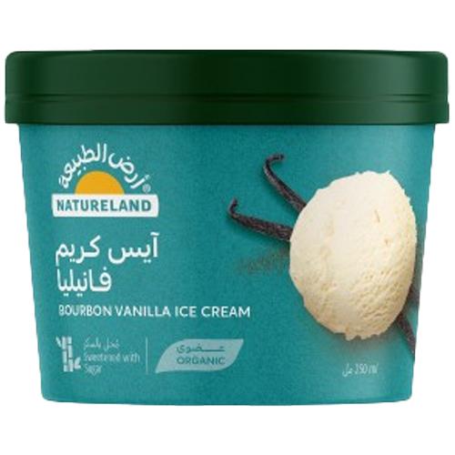 Natureland Bourbon Vanilla Ice Cream Organic 250ml