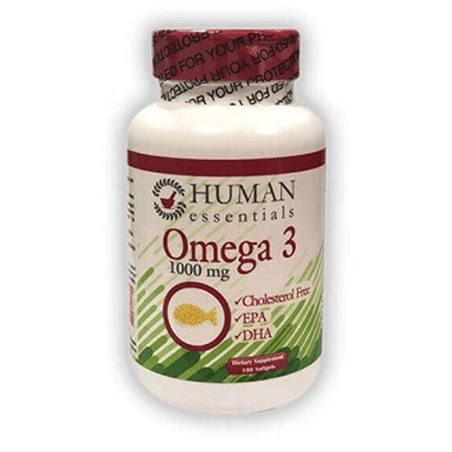Human Essentials Omega 3 1000mg Dietary Supplement 100Softgel Capsules