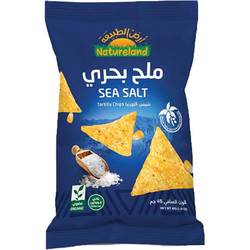 Natureland Tortilla Chips Organic with Sea Salt 45g