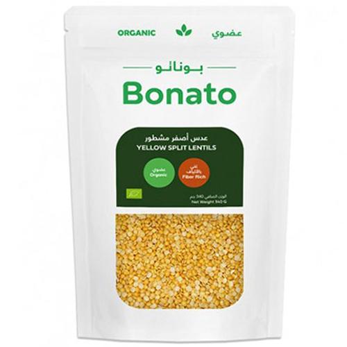 Bonato Yellow Split Lentils Organic 340g