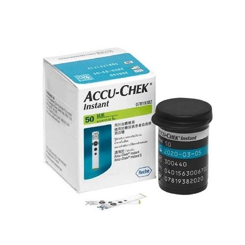 Accu Check Instant Test Strips for Blood Sugar Level Determination Device 50Strips