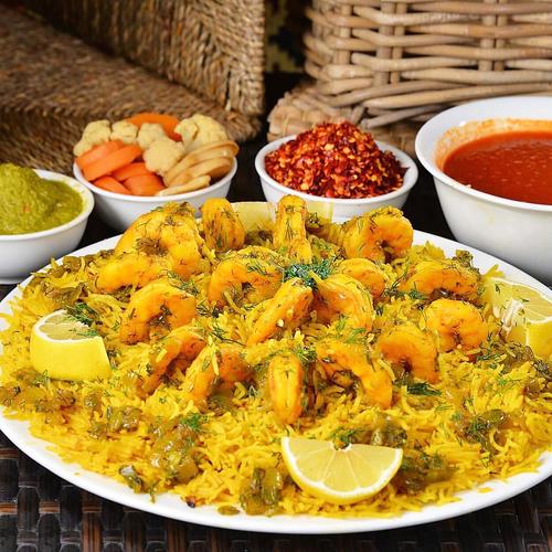 برياني روبيان تكفي لشخصين