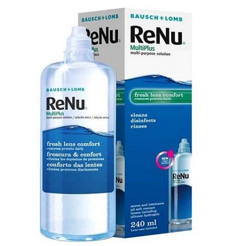 Renu Multiplus Fresh Lens Comfort Solution Cleans Disinfects and Rinses 240ml