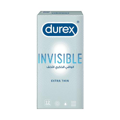 Durex Invisible Extra Thin Extra Sensitive Condoms for Men 12Condoms