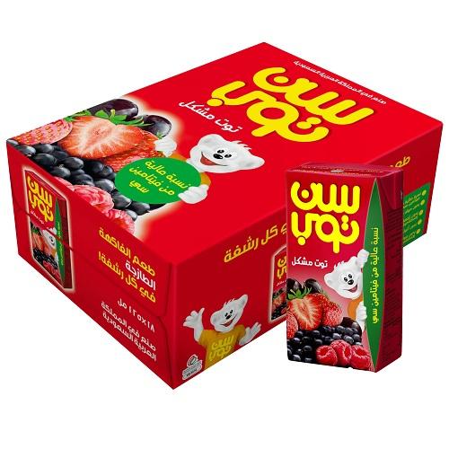Sun Top Juice Mix Berry 125ml 18Pcs