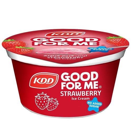 KDD Strawberry Ice Cream No Added Sugar 167ml
