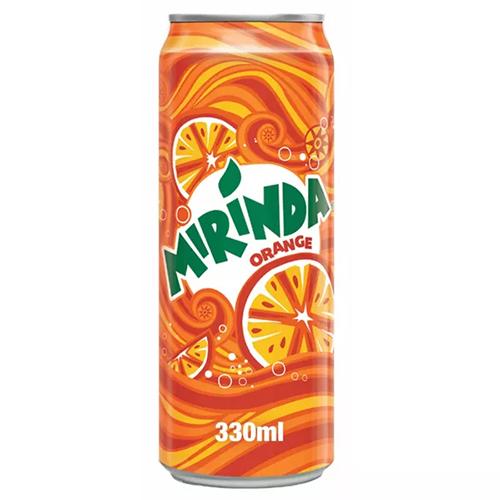 Mirinda Soft Drink Orange Flavor Can 330ml