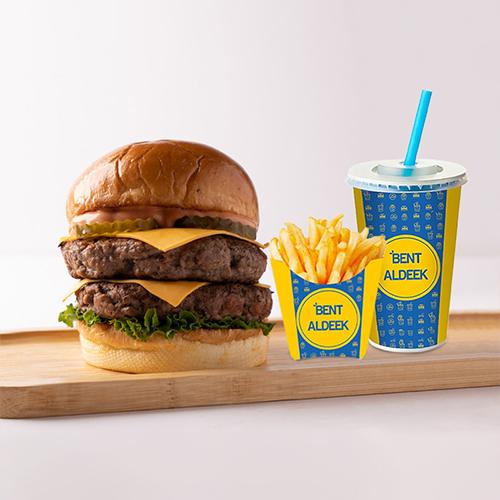 Double Pink Burger Large