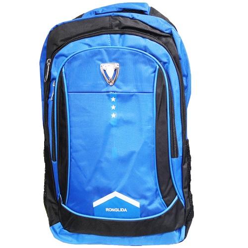 School Bag Large Blue and Black No.2