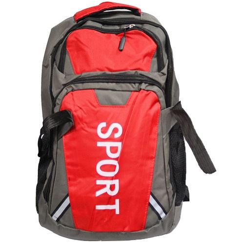 Large School Bag Gray In Red No.3
