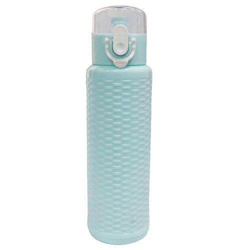 School Water Bottle Glass Cyan 380ml