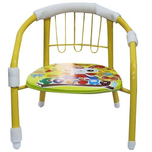 Small Stainless Steel Baby Chair Yellow