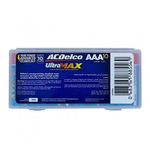 AC Delco Ultra Max AAA PK Blister Card Battery 1.5V 10Pcs