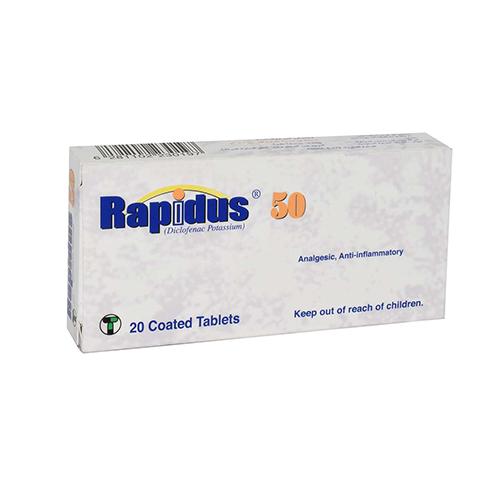 Rapidus Analgesic and Anti Inflammatory 50mg 20Tablet