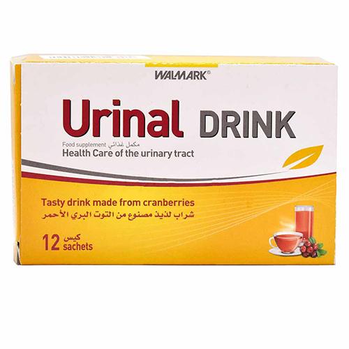 یورينال شراب مكمل غذائي نكهة التوت الاحمر لعلاج التهابات المسالك البولية 12كيس
