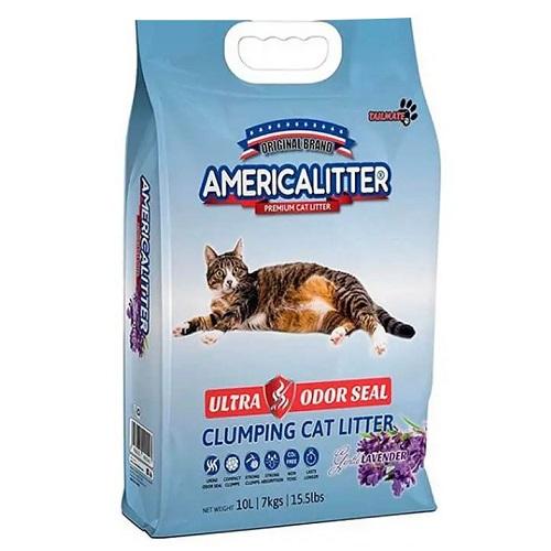 America Litter Cat Sand Lavender Scent 7Kg