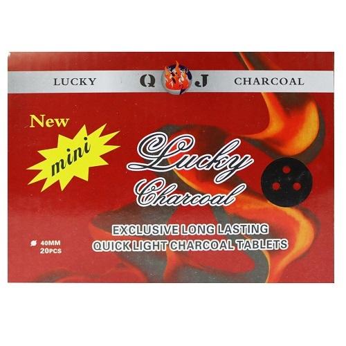 Lucky Charcoal Black Mini Incense 40Mm 20Pcs