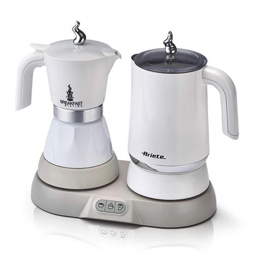Ariete Breakfast Station 3in1 Electric Moka Kettle and Milk Frothier 480W Model No.Mod1344