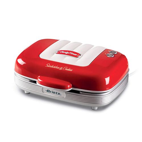 Ariete Party Time Sandwiches and Cookies Maker 700W Red Model No.Mod1972