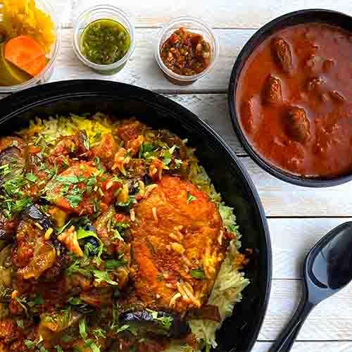 Maqloba Om Raslan Chicken Enough for 4Persons