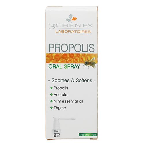 3Chenes Propolis Oral Spray Soothes and Softens for Relief Sore Throat Alcohol Free 20ml