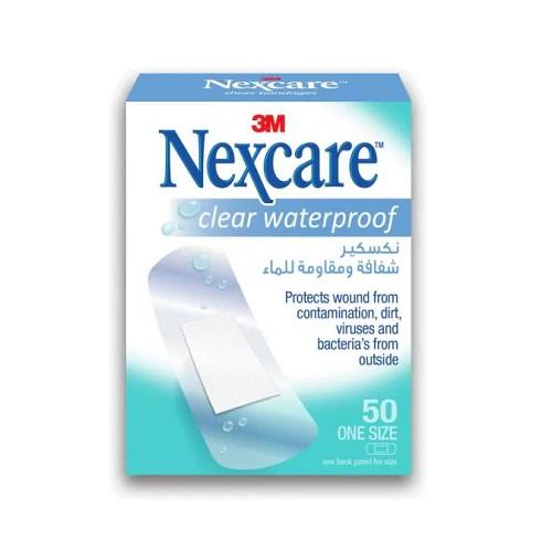 3M Nexcare Clear Water Proof Bandage 50Pcs