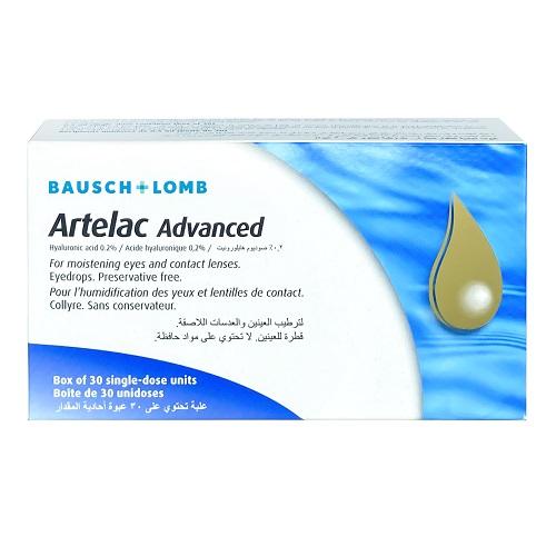 Artelac Advanced Eye Drops Provide Moisture & Soothing Relief for The Eyes 30Pcs