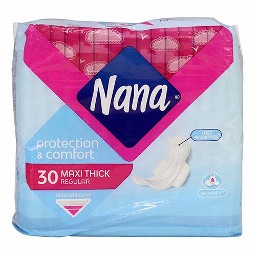 Nana Sanitary Pads Protection and Comfort Maxi Thick Medium 30Pads
