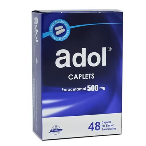 Adol 500mg Pain Reliever and Fever Reducer 48Caplets