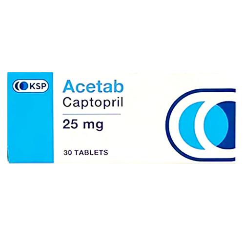 Acetab 25mg for Treat High Blood Pressure 30Tablets