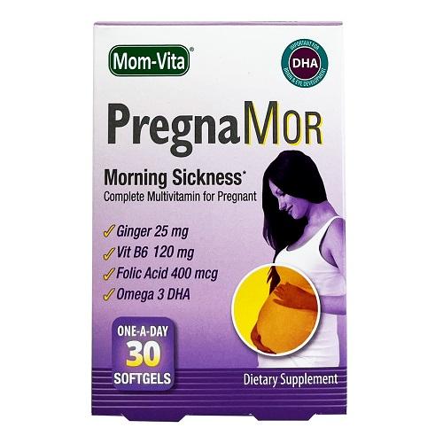 Mom Vita Pregnamor Complete Multivitamin for Pregnant Dietary Supplement 30Softgel Capsules
