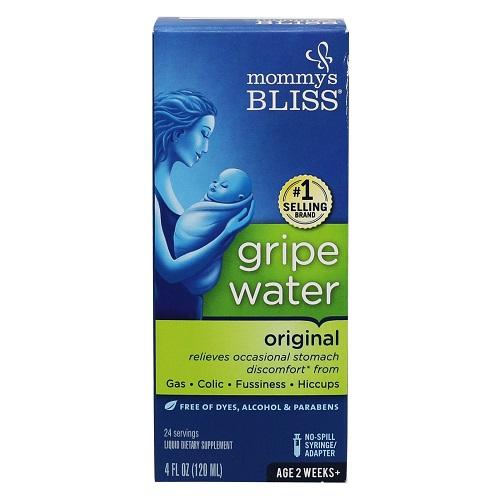 Mommys Bliss Gripe Water Original Syrup for Gas and Colic Relief +2Weeks 120ml